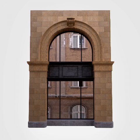 Architecture Detail-Classic window arc- 3D Model