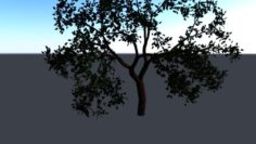 Animated poly tree 3D Model