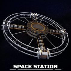 Space station torus sci-fi 3D Model
