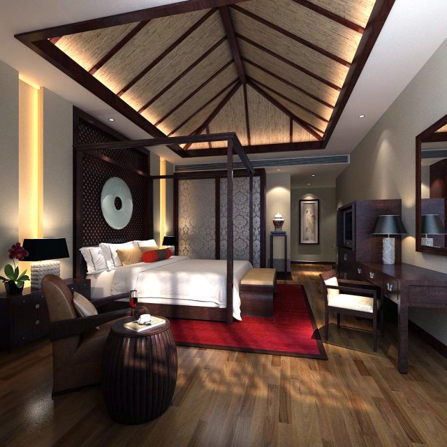 Beautifully stylish and luxurious bedrooms 133 3D Model