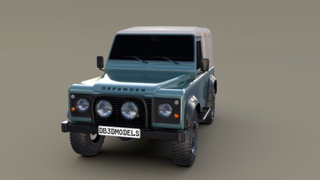 1985 Land Rover Defender 90 3D Model