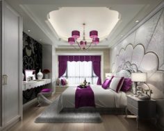 Beautifully stylish and luxurious bedrooms 04 3D Model