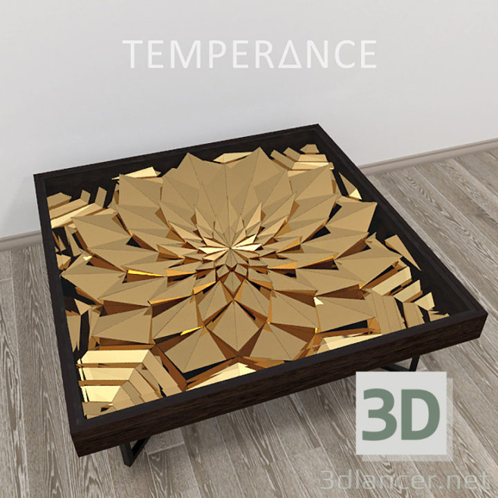 3D-Model 
Log desk “Lotus”