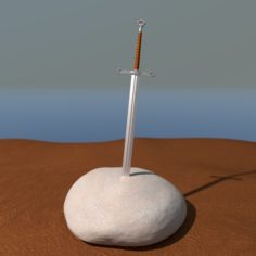 The Sword in the Stone 3D Print Model