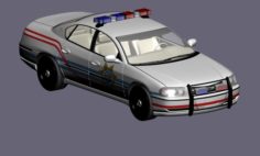 Chevrolet impala police car 3D Model