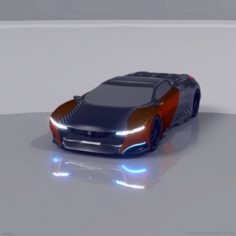 Peugeot Onyx						 Free 3D Model