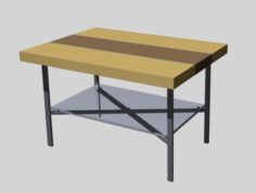 Simple Caffee Table 3D Model