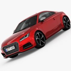 Audi TTS Coupe 2015 detailed interior 3D Model