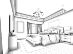 Bedroom – Modern Style – 9432 3D Model