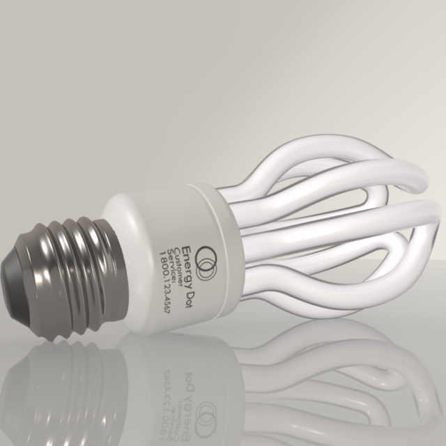 Energy Saving Light Bulb 02 3D Model