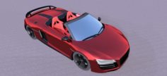 Audi r8 sport car VR – AR – low-poly 3D Model