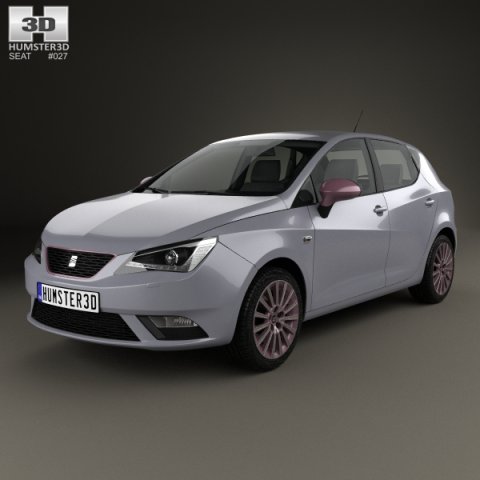 Seat Ibiza 5-door hatchback 2015 3D Model