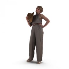 City Woman Summer 3D Model