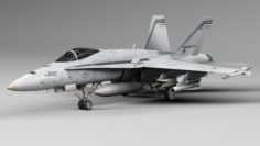 McDonnell Douglas FA-18 Hornet 3D Model