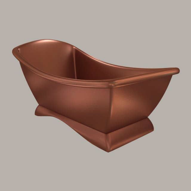 Model of a modern copper bath 3D Model