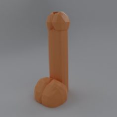 Stand for pen in the form of a penis 3D Model