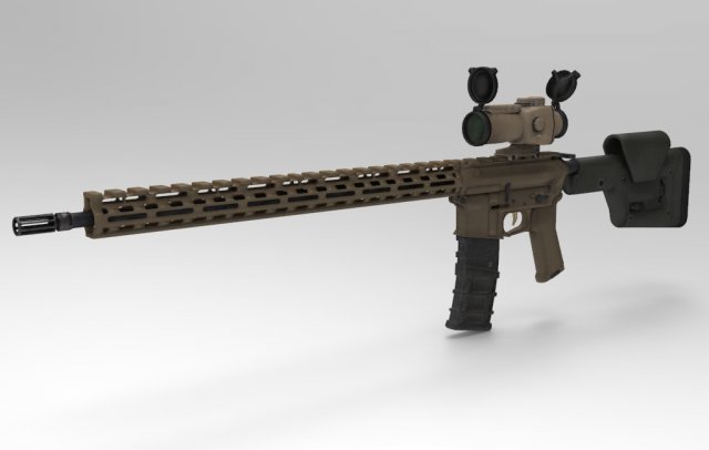 AR15 ASSC 3D Model