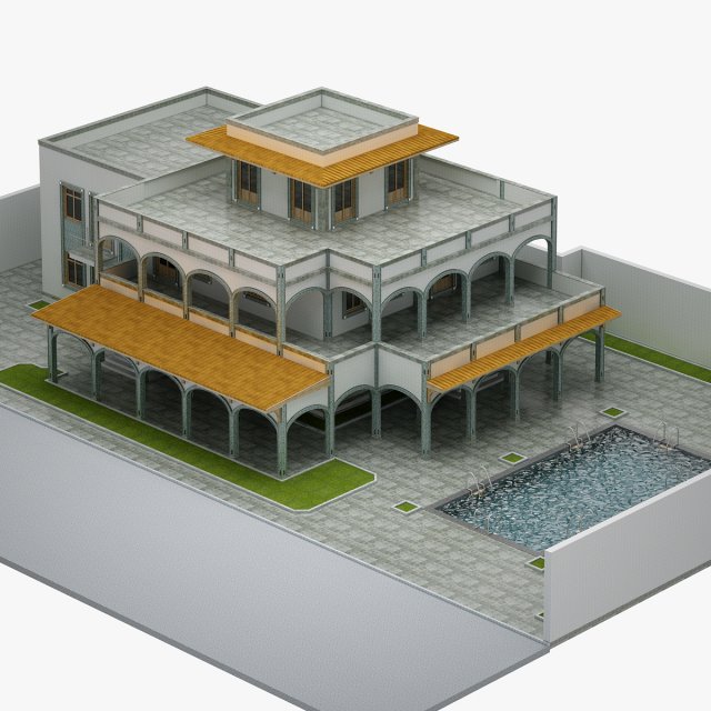 Villa 05 3D Model