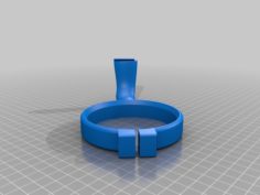 32 oz Cup Handle (Modified-Split w/dovetail) 3D Print Model