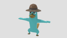 Platypus Perry Lowpoly 3D Model