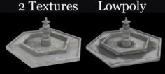 Fountain Lowpoly 3D Model