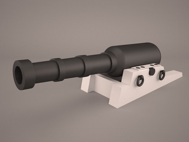 Vessel Cannon 3D Model