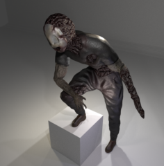 Mask Monster Rigged 3D Model