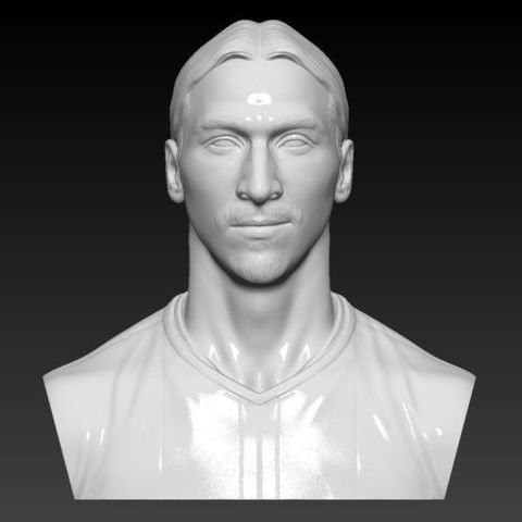 ZLATAN IBRAHIMOVIC BUST 3D PRINT READY 3D Print Model