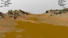 Mars terrain 3D Model