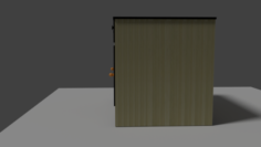 Wooden Desk 3D Model