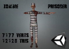 Zombie Prisoner 3D Model