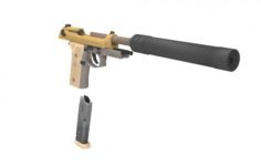 Beretta M9A3 3D Model
