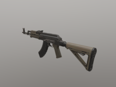 AKM Assault Rifle 3D Model