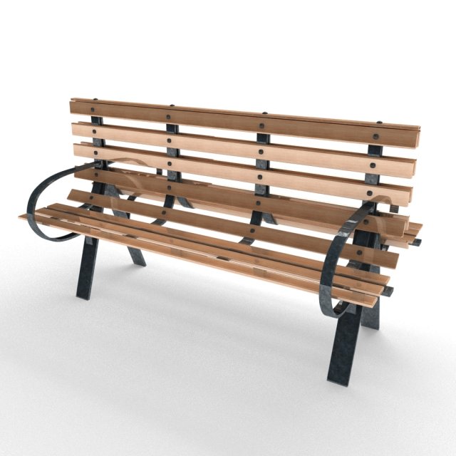 Park bench 3D Model