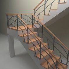 Stair railings 3D Model