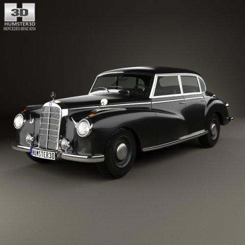 Mercedes-Benz 300 W186 Limousine 1951 3D Model