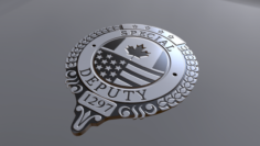 Deputy Badge by vadli 3D Model