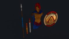 Sparta Armor 3D Model