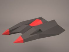 SciFi Fighter 3D Model