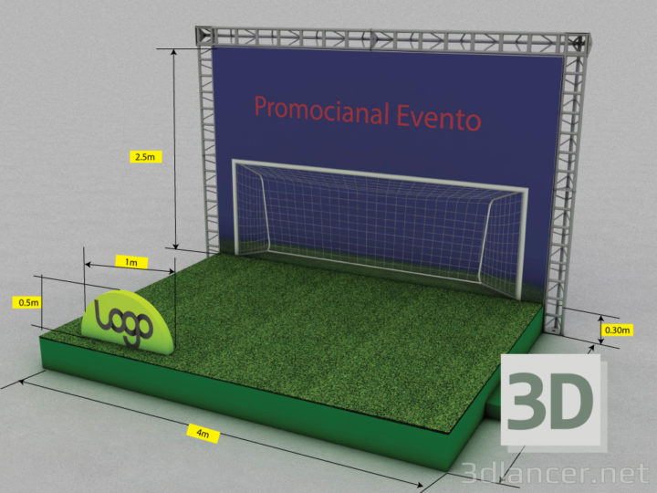 3D-Model 
Promotional stand