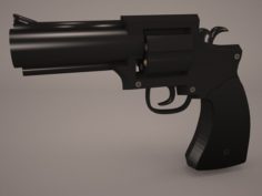 Revolver Handgun 3D Model