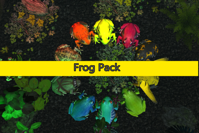 Frog pack VR 3D Model