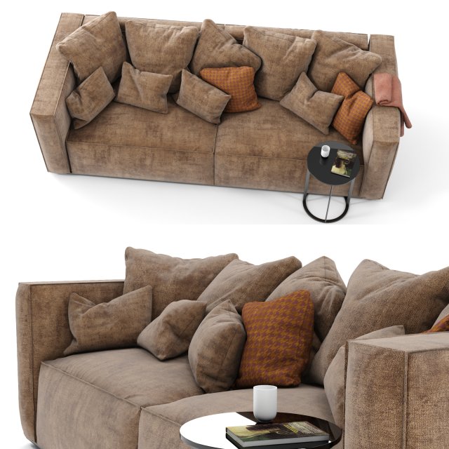 Mags Soft Sofa Sectional Scandinavian Design 3D Model