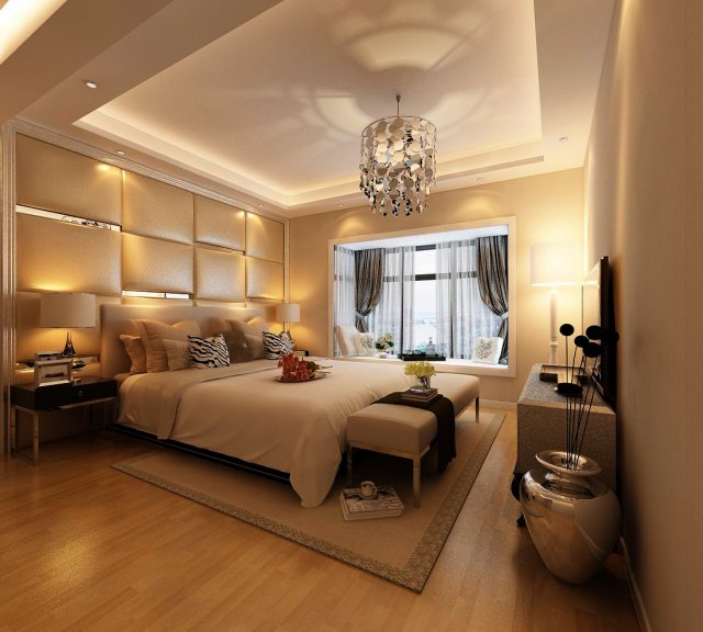 Beautifully stylish and luxurious bedrooms 84 3D Model