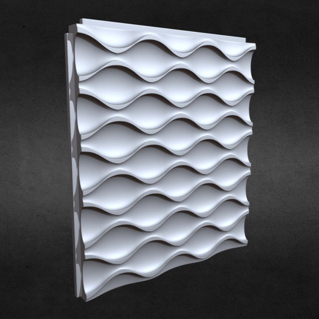 3d wall panel 9 3D Model