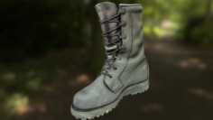 Military boot low poly model 3D Model