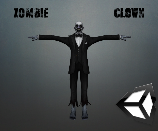 Zombie Clown 3D Model