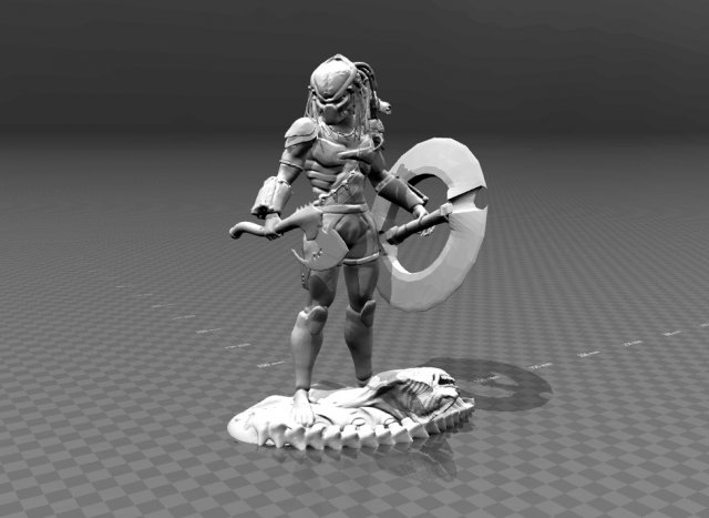 Predator Warrior 3D Model