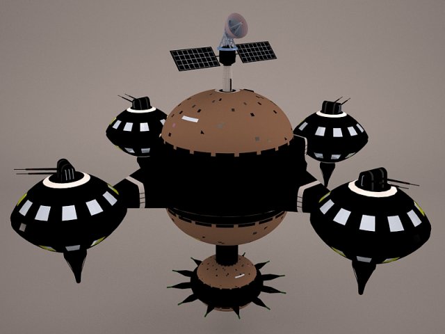 Drift Space Station 3D Model