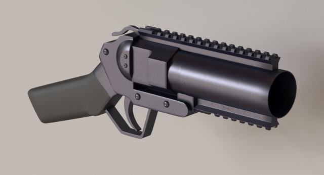Musketon Weapon Gun 3D Model